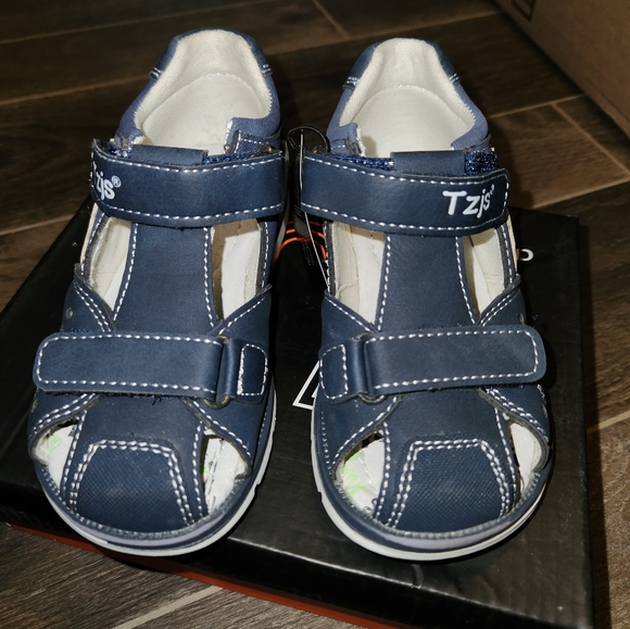 NWT Tzjs fashion outdoor toddler closed toe sandal with arch support - Picture 5 of 10